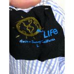 Blue Life  Striped Off Shoulder Festival Romper L Coastal Vacation Beachy Summer Photo 4