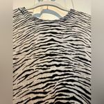 Premise  short sleeve top / sweater - grey black animal print- size Large Photo 1