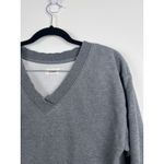Pact  Women's V Neck Pullover Sweatshirt Gray Sz‎ L Photo 1