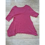 Soft Surroundings  Womens Hot Pink Short Sleeve‎ T-Shirt PXS Photo 4