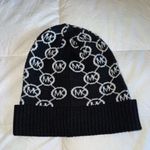 Michael Kors  Black and White Logo Beanie Photo 3