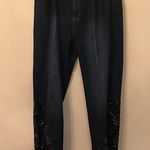 Ashley Stewart Black Lace Inset Jeans Photo 0