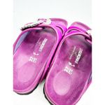 Manolo Blahnik Birkenstock Sandal in Fuchsia Velvet 37 Photo 2
