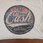 Bella Canvas Johnny Cash "Original Rock'N Roll" Graphic Cropped T-shirt Size XL Rockabilly Photo 2