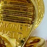 Monet Vintage Signed  White Lucite Orb Clip-on Earrings Photo 6