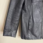 Jaclyn Smith Jacket Womens Small soft Leather Petite Zip Up Classic Coat y2k Photo 1