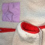 Lego Target small women’s Sherpa jacket pink red new polyester full zip front Photo 8