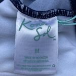 Kona Sol Swimsuit One Piece Size Medium 8-10 Polka Dot Navy And White Retro NWT Photo 8