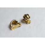Source Unknown Vintage Classic 1960's Chunky Chubby Gold Tone Clip On Gently Worn Earrings Photo 2