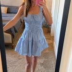 Nia Salt mini dress striped cotton sundress Revolve Blue Photo 3