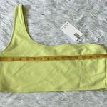Good American New Scuba Hot Shoulder Bikini Top in Key lime001 size XXL Photo 3