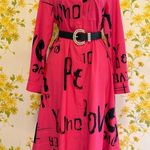 La’Ros Long sleeve midi shirt dress in pink Photo 6