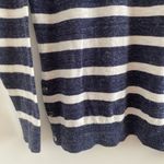 Fat Face Blue & White Marled Striped Lightweight Sweater Size 2 Photo 3