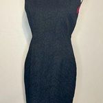 Tahari Black Sleeveless Mock Neck Dress Photo 0