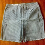Seven7 NWT Seven 7 Stripe‎ Denim Bermuda Shorts Blue 16 0283 Photo 0