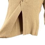 Fashion Union Cardigan Sweater Neutral Tan Ribbed Knit Open Twist Front 10 Photo 1