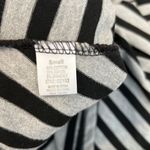 Poof! size small black and grey striped spaghetti strap maxi dress EUC Photo 3