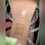 public desire  Raffia mint mademoiselle Heels Square nwot contemporary Strappy Photo 4