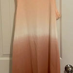 Old Navy NWOT | women’s peach ombré midi tank dress — medium Photo 0
