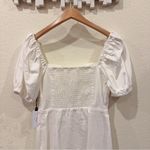 ASTR  Kelilah Lightweight Denim Mini Dress in Off White Size Small NWT Photo 4