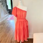 Current Air One-Shoulder Midi Dress – Size S (Orange Creamsicle) Photo 7