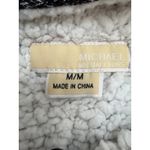 Michael Kors Michael Sherpa Lined Hoodie Zip Up Jacket Gray Soft Knit Women M Photo 2