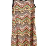 Cato Fashions SUN DRESS 14/16 Womens Sleeveless Swing Multi Color Zig Zag Photo 2