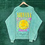 Nirvana Nevermind Grunge Band Mineral Wash Crewneck Sweater XL Photo 0
