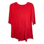 Habitat  Clothes to Live in Blouse Women's Size Medium 3/4‎ Sleeve V Neck Pink Photo 1