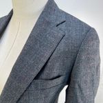 Polo Ralph Lauren Plaid Blazer Vintage Wool Gray USA Made Photo 1