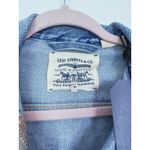 Levi's NWT  RARE French Tulle Denim Trucker Jean Jacket S Cowgirl Western Boho Photo 5