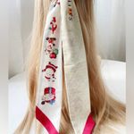 Christmas Santa Print Thin Purse Scarf / Hairband / Scarf Photo 3