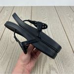 Tommy Hilfiger Women's Large TH Logo Relina Footbed Sandals 5M Black $69 Photo 2