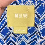 Maeve  from Anthropology Blue and White Patterned Cinch Waist Dress, Medium Photo 5