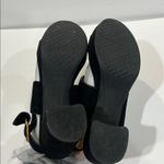 Aerosoles  womens Carimma Suede Black Chunky Heel Sandals Size 11 Photo 3