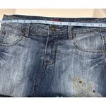 Faded Glory Vintage ‎ Jeans Denim Skort Women's Size 4  Embroidered Studs Paisley Photo 8