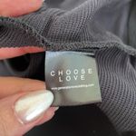 Generation Love  Black Lace Shoulders Long Sleeve Ribbed Pullover Top Size Small Photo 3