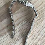 Milan Ladies Watch Two Tone Bracelet Silver Dial Date Window Photo 5