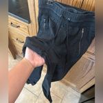 Athleta Cabo Linen Joggers Black Elastic Waist Zipper Pocket Drawstring 2 Petite Photo 8