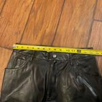 Kathy Ireland Faux leather pleather  black boot cut pants slacks woman’s 8 EUC Photo 4