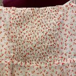 Pomelo Cherry Print Midi Dress Smocked Sundress Sleeveless Summer Coquette | M Red Size M Photo 4