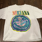 Urban Outfitters White Nirvana Graphic T-Shirt Photo 0