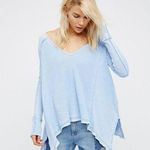 Free People  Light Blue Pacific Thermal Long Sleeve S Photo 0