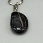 Source Unknown Vtg Tree of Life Etched on Polished Stone 2" Rock Key Chain Inspirational 4" L Photo 5