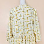 NoliaBae Cream & Brown Yellow Western Horse Print Maxi Dress. Size XL Photo 5