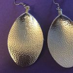 The Great Silver Teardrop Earrings in  Faux Leather BRAND NEW NEVER WORN Gift Photo 2