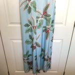 Hutch Anthropologie  Ruched Satin Tropical Beach Wide Leg Jumpsuit Size 4 Photo 5