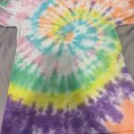 Gildan  Women's Tie-Dye Short Sleeve Tee - Blue, Orange, Yellow, Purple Photo 1
