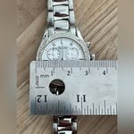 Bulova Ladies Watch Diamonds Chronograph White Dial Stainless Bracelet Photo 10
