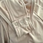 PEORIA | Dark Nude Peach Square Neck Long Sleeve Bodysuit Snap Closure | Size XL Tan Photo 8